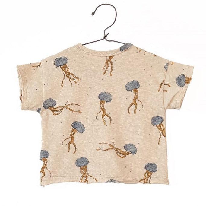 Play Up - Organic Jersey T-Shirt - Jellyfish-Short Sleeves-0-3M-Posh Baby