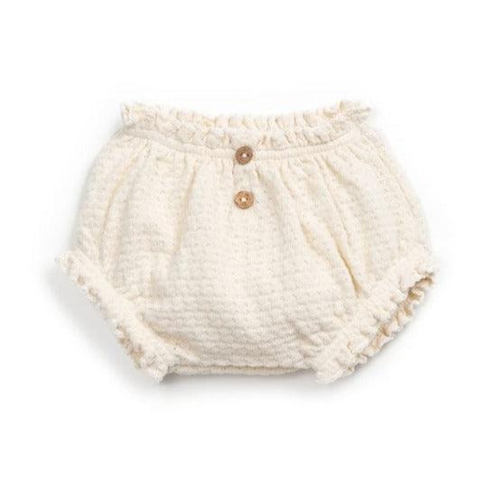 Play Up - Organic Knit Tank Top + Bloomers Set - Cream-Sets-0-3M-Posh Baby