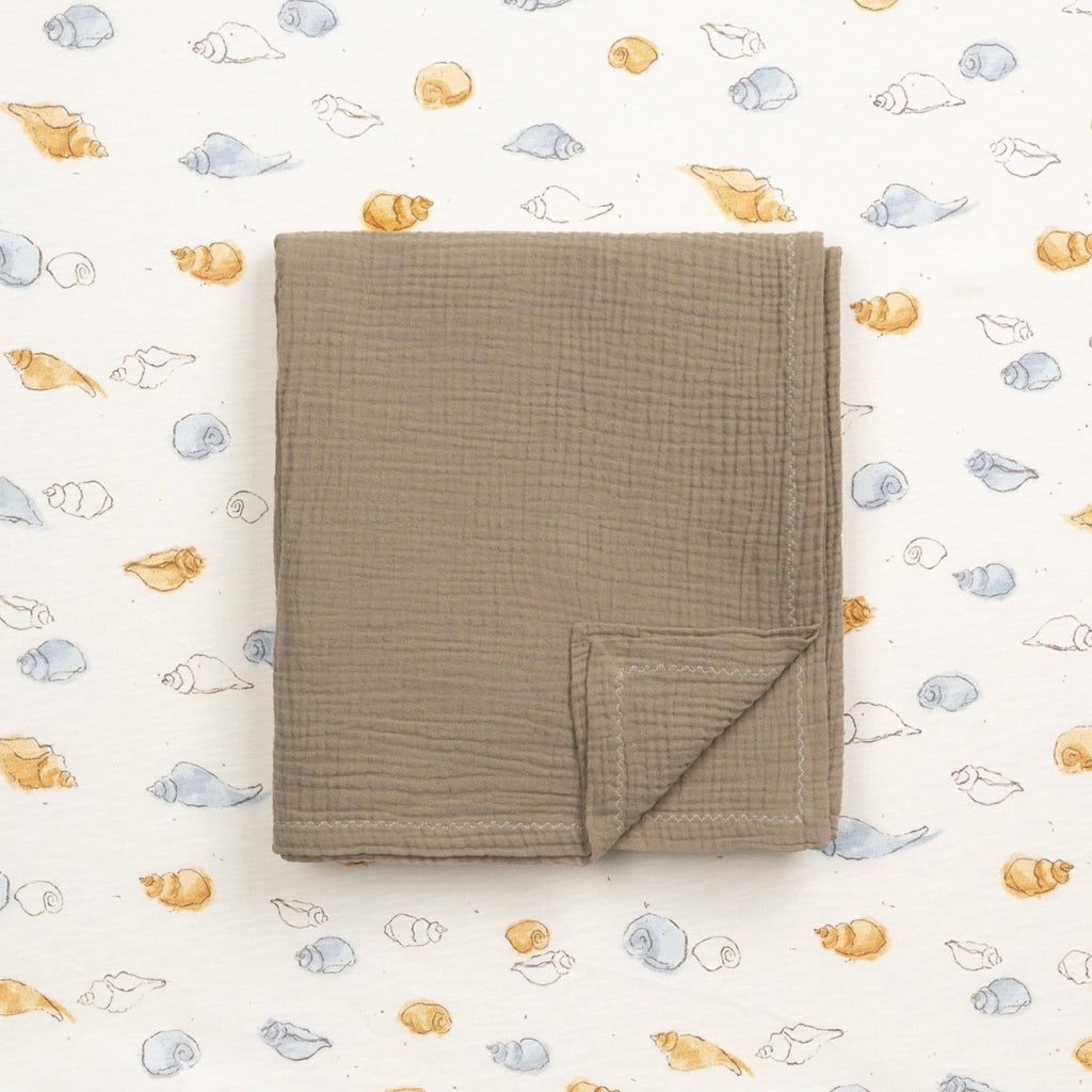 Play Up - Organic Muslin Swaddle - Latte-Swaddle Blankets-Posh Baby