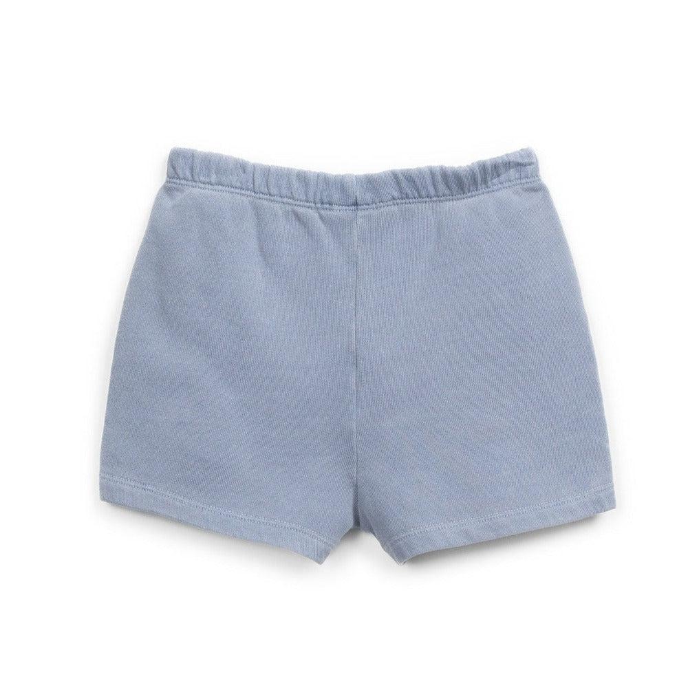Play Up - Organic Shorts - Dusty Blue-Bottoms-0-3M-Posh Baby