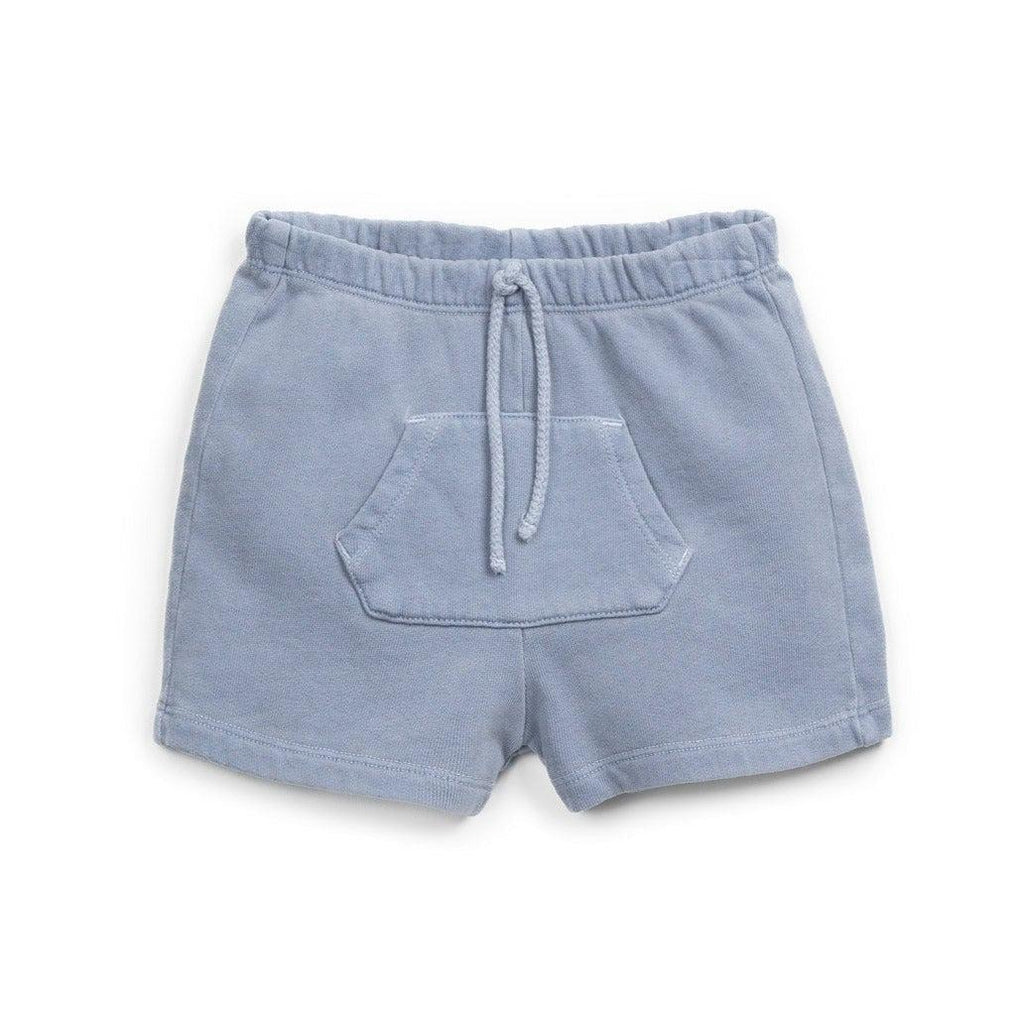Play Up - Organic Shorts - Dusty Blue-Bottoms-0-3M-Posh Baby
