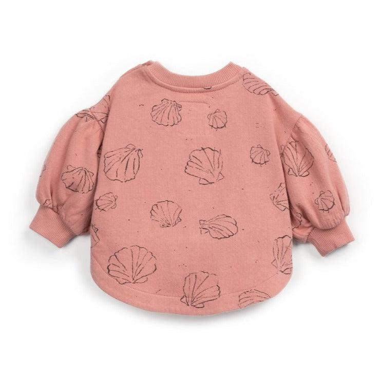 Play Up - Organic Sweater - Coral Shells-Long Sleeves-0-3M-Posh Baby