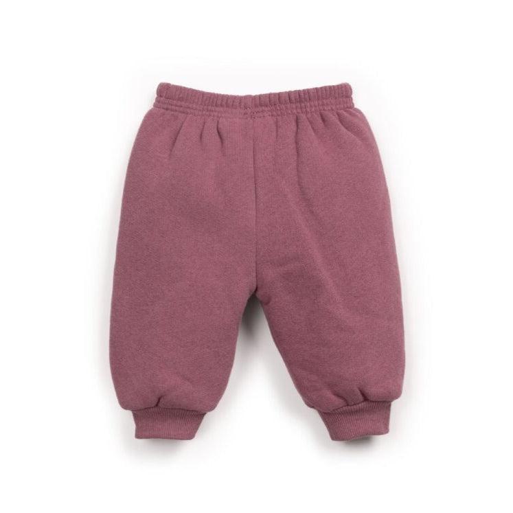 PlayUp - Fleece Joggers - Berry Mauve-Bottoms-0-3M (3M)-Posh Baby