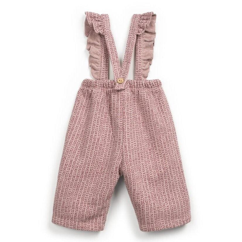 PlayUp - Fleece Overalls - Dash Stripe-Overalls-0-3M (3M)-Posh Baby