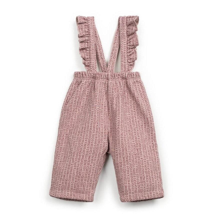 PlayUp - Fleece Overalls - Dash Stripe-Overalls-0-3M (3M)-Posh Baby