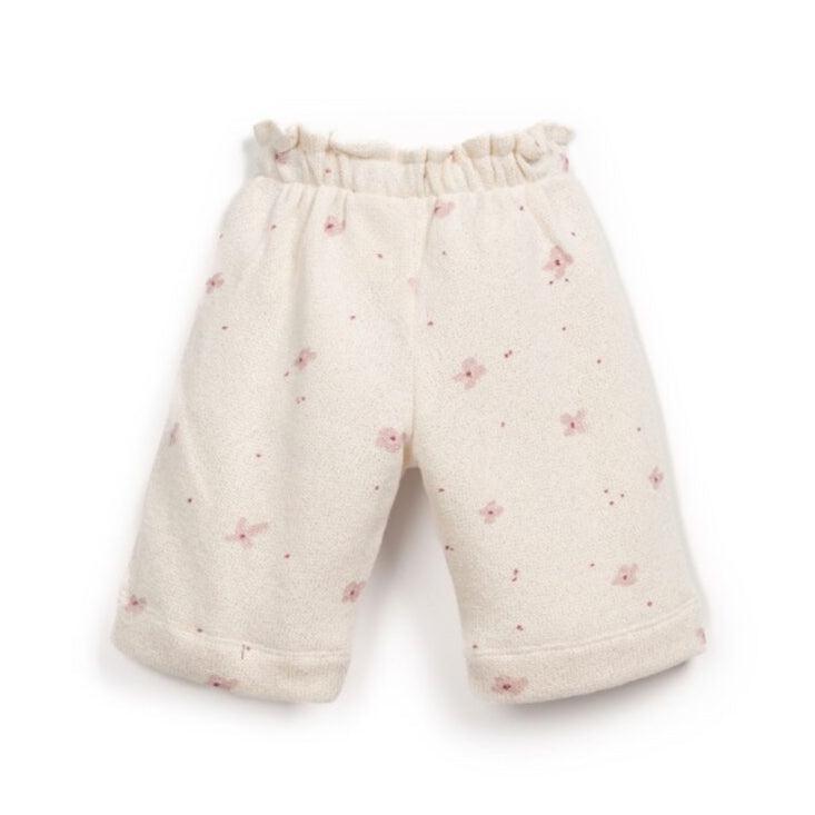 PlayUp - Jersey Pants - Pink Floral-Bottoms-3-6M (6M)-Posh Baby