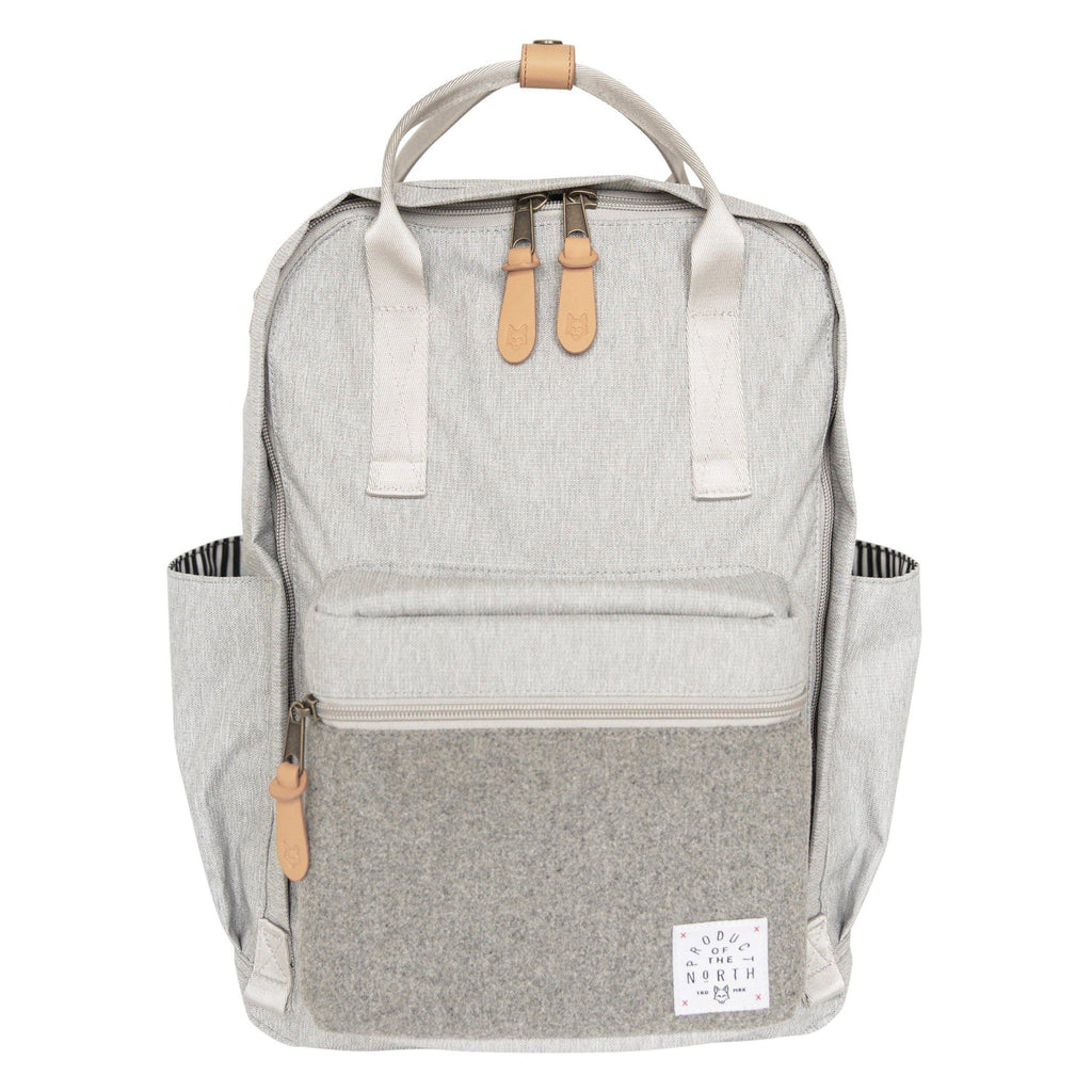 Product of The North - Elkin Sustainable Diaper Bag - Heather Grey-Diaper Bags-Posh Baby