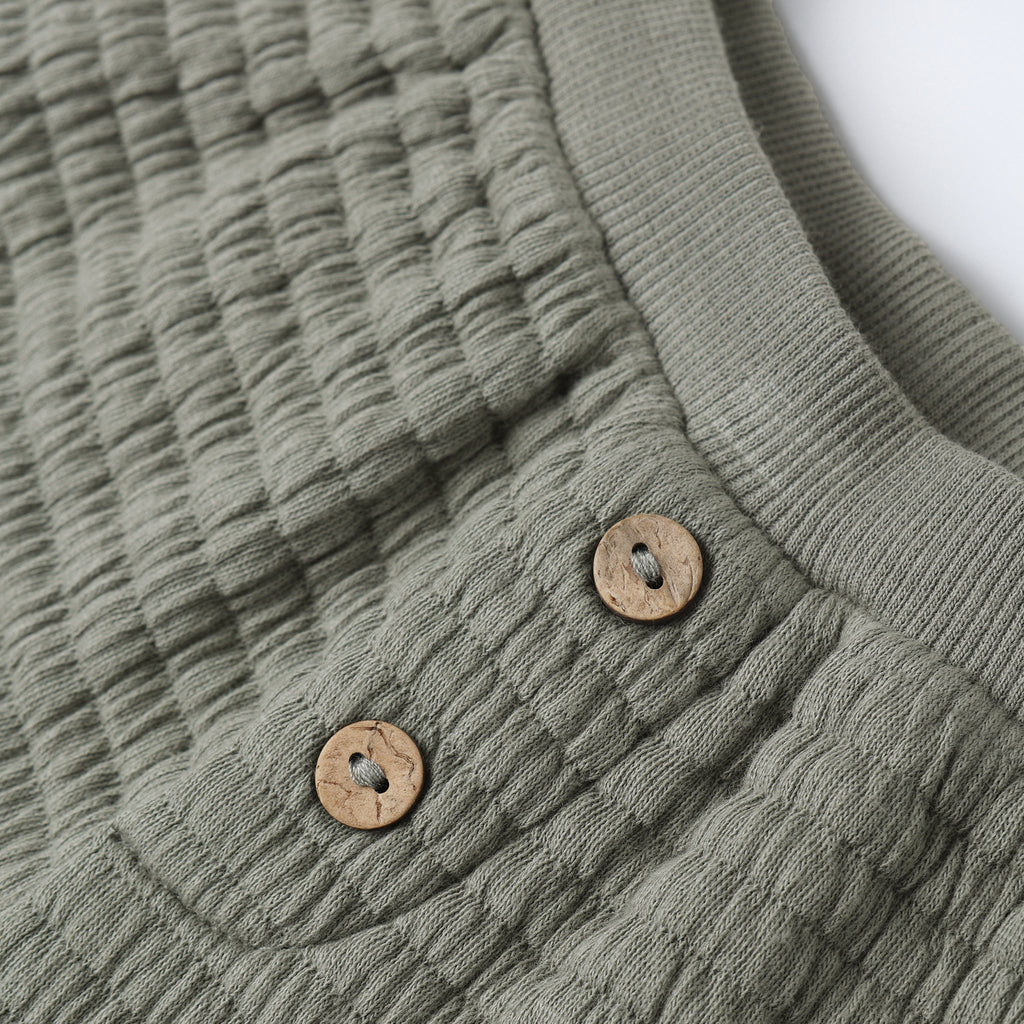 Quincy Mae - Cotton Long Sleeve Sweater + Pant Set - Forest-Sets-0-3M-Posh Baby