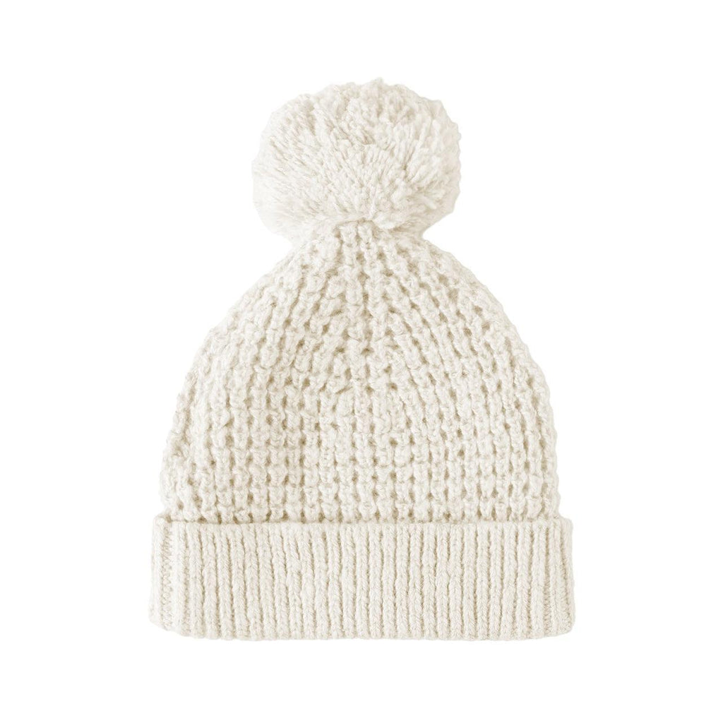 Quincy Mae - Knit Pom Pom Beanie-Hats-Forest-0-6M-Posh Baby