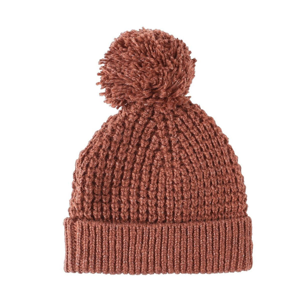 Quincy Mae - Knit Pom Pom Beanie-Hats-Forest-0-6M-Posh Baby