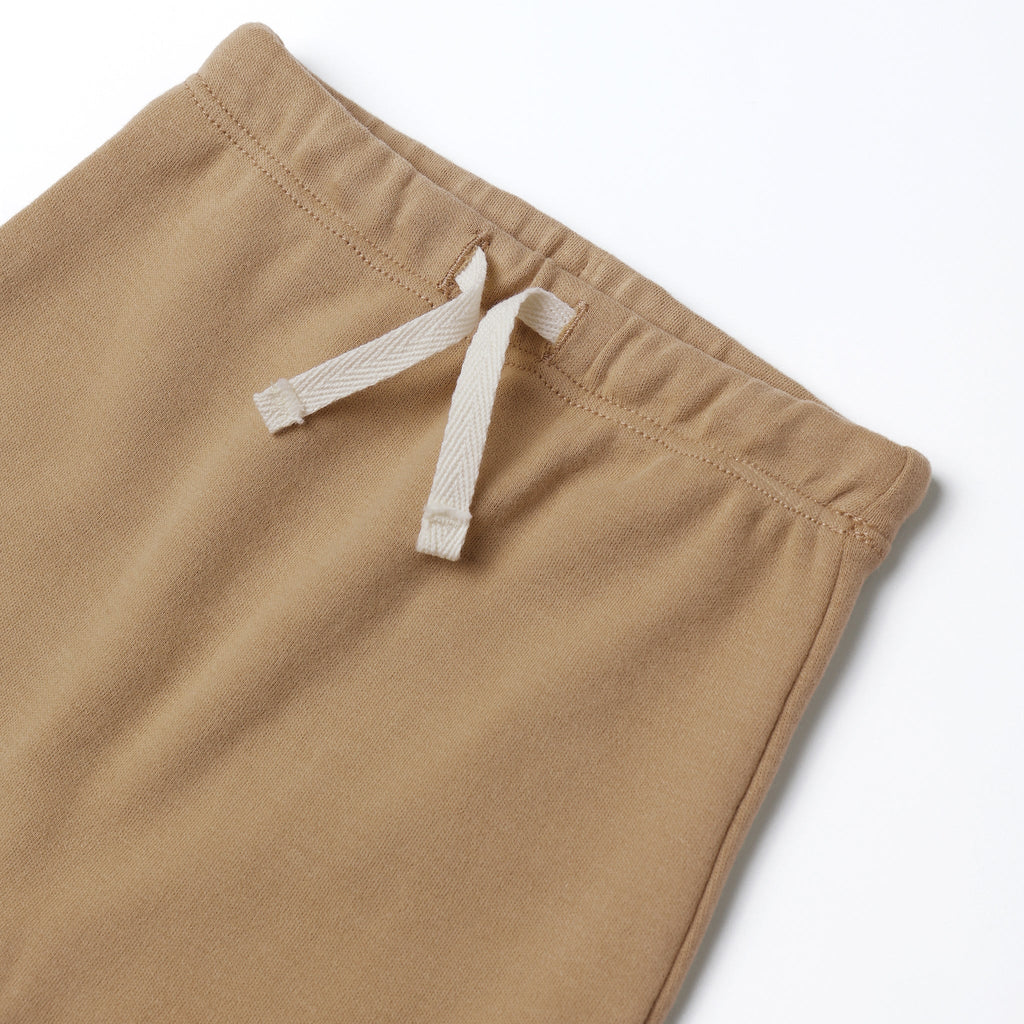 Quincy Mae - Organic Drawstring Pants - Gold-Bottoms-Newborn-Posh Baby