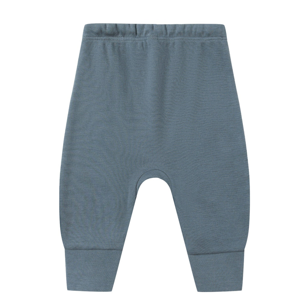 Quincy Mae - Organic Drawstring Pants - Ocean-Bottoms-NB-Posh Baby