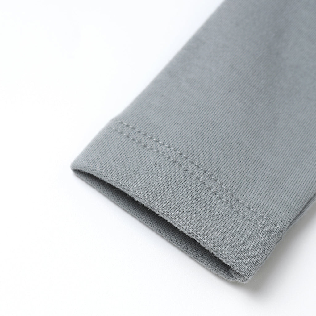 Quincy Mae - Organic Long Sleeve Bodysuit (2-Pack) - Bears + Steel Blue-Onesies-Newborn-Posh Baby