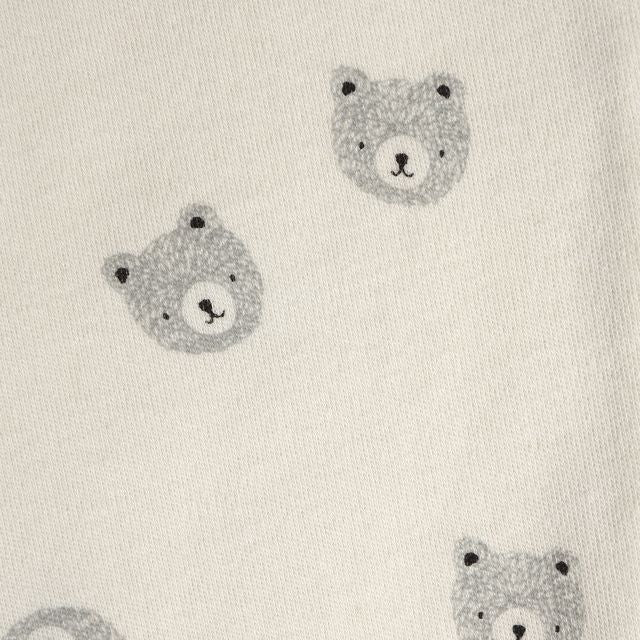 Quincy Mae - Organic Long Sleeve Bodysuit (2-Pack) - Bears + Steel Blue-Onesies-Newborn-Posh Baby