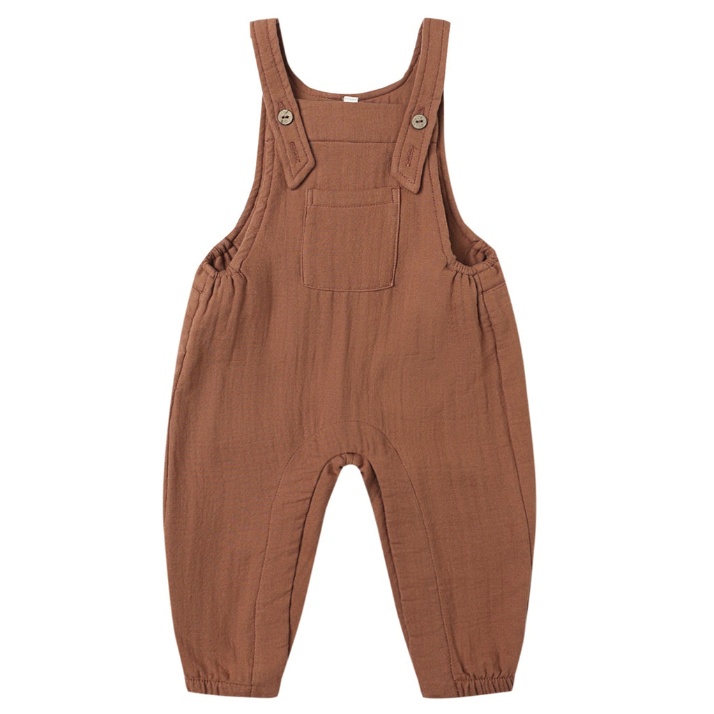 Quincy Mae - Organic Overalls - Cedar-Overalls-0-3M-Posh Baby