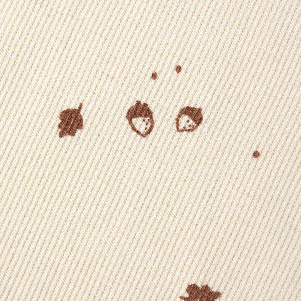 Quincy Mae - Organic Ribbed Long Sleeve Bodysuit (2-Pack) - Cedar Stripe + Acorns-Onesies-Newborn-Posh Baby