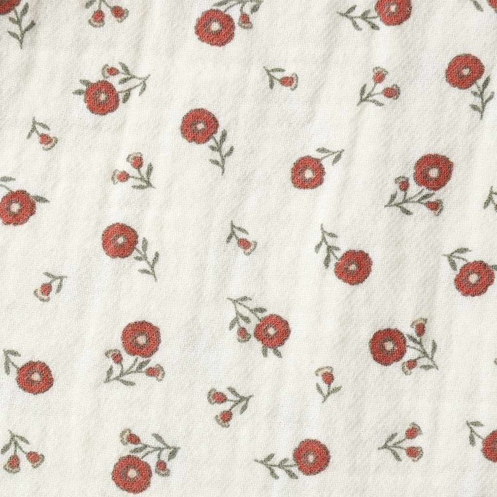 Quincy Mae - Organic Smocked Dress - Winter Ditsy-Dresses-0-3M-Posh Baby