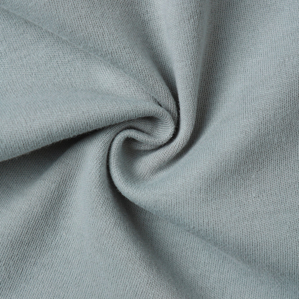 Quincy Mae - Organic Wrap Top + Footed Pant Set - Steel Blue-Sets-Newborn-Posh Baby