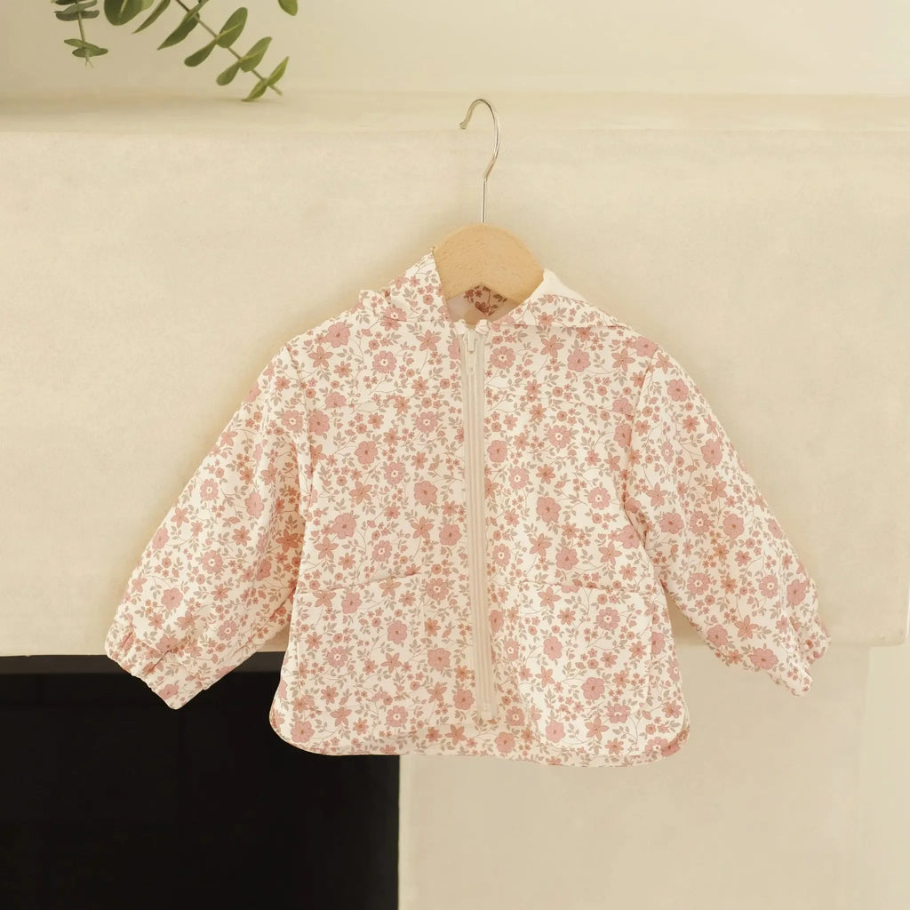 Quincy Mae - Rain Coat - Bloom-Coats + Outerwear-3-6M-Posh Baby