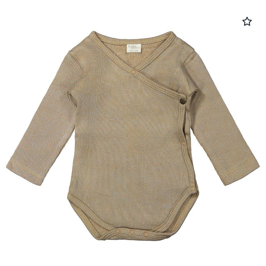 Riffle (Amsterdam) - Organic Cotton Knit Bodysuit - Stone Blue-Onesies-0-3M (1M)-Posh Baby