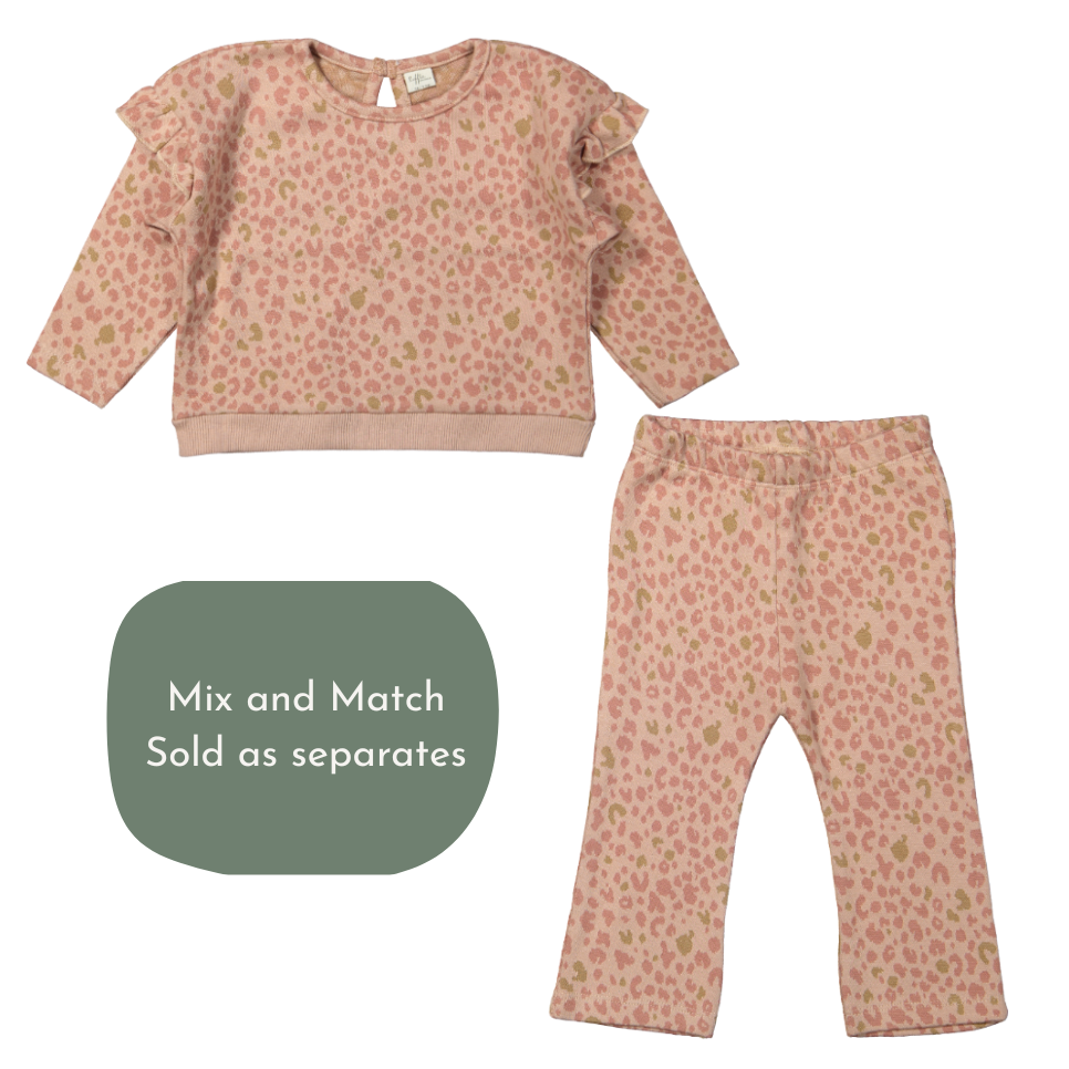 Riffle (Amsterdam) - Organic Cotton Knit Pants - Animal Jacquard-Bottoms-12-18M (12M)-Posh Baby