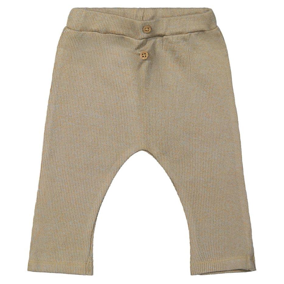 Riffle (Amsterdam) - Organic Cotton Knit Pants - Stone Blue-Bottoms-0-3M (1M)-Posh Baby