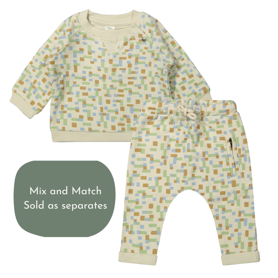 Riffle (Amsterdam) - Organic Cotton Pants - Color-Block-Bottoms-12-18M (12M)-Posh Baby