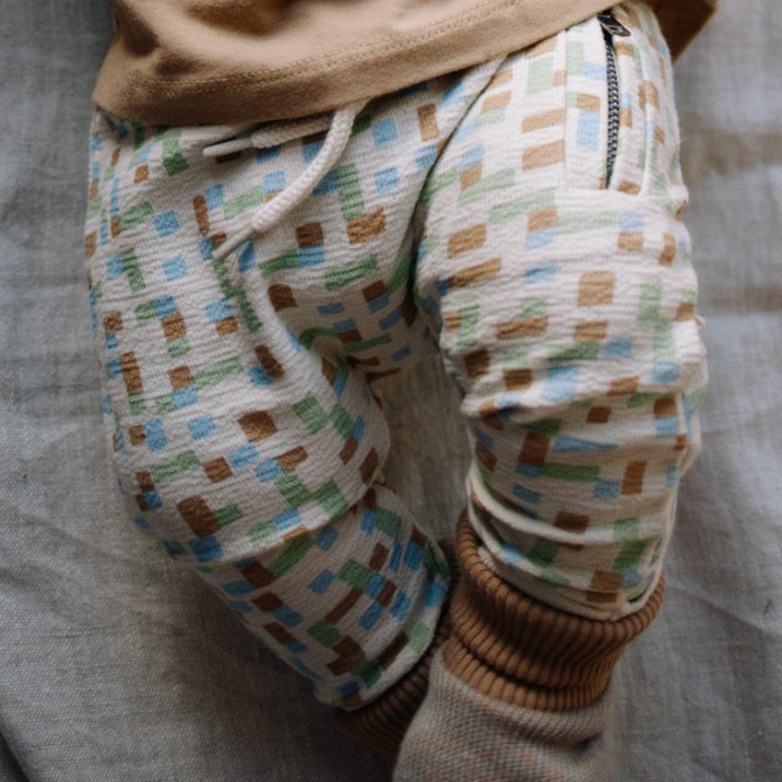 Riffle (Amsterdam) - Organic Cotton Pants - Color-Block-Bottoms-12-18M (12M)-Posh Baby