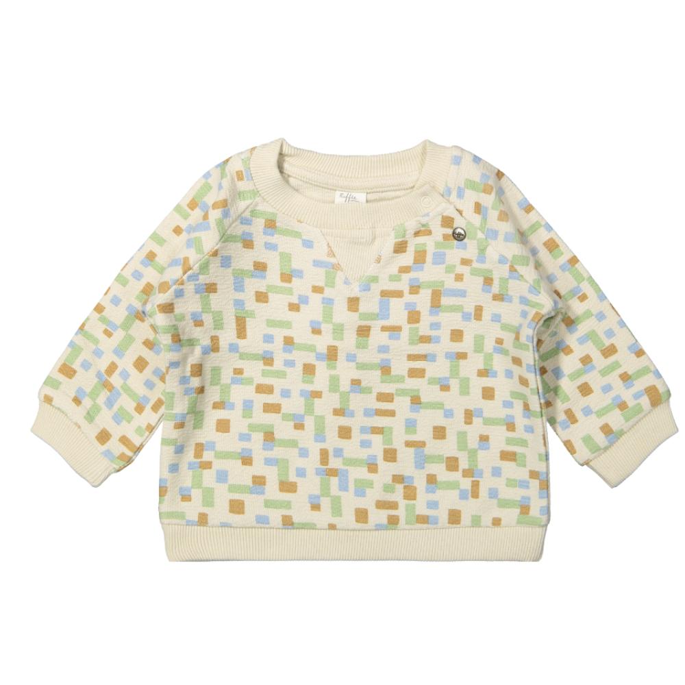 Riffle (Amsterdam) - Organic Cotton Sweatshirt - Color-Block-Long Sleeves-12-18M (12M)-Posh Baby