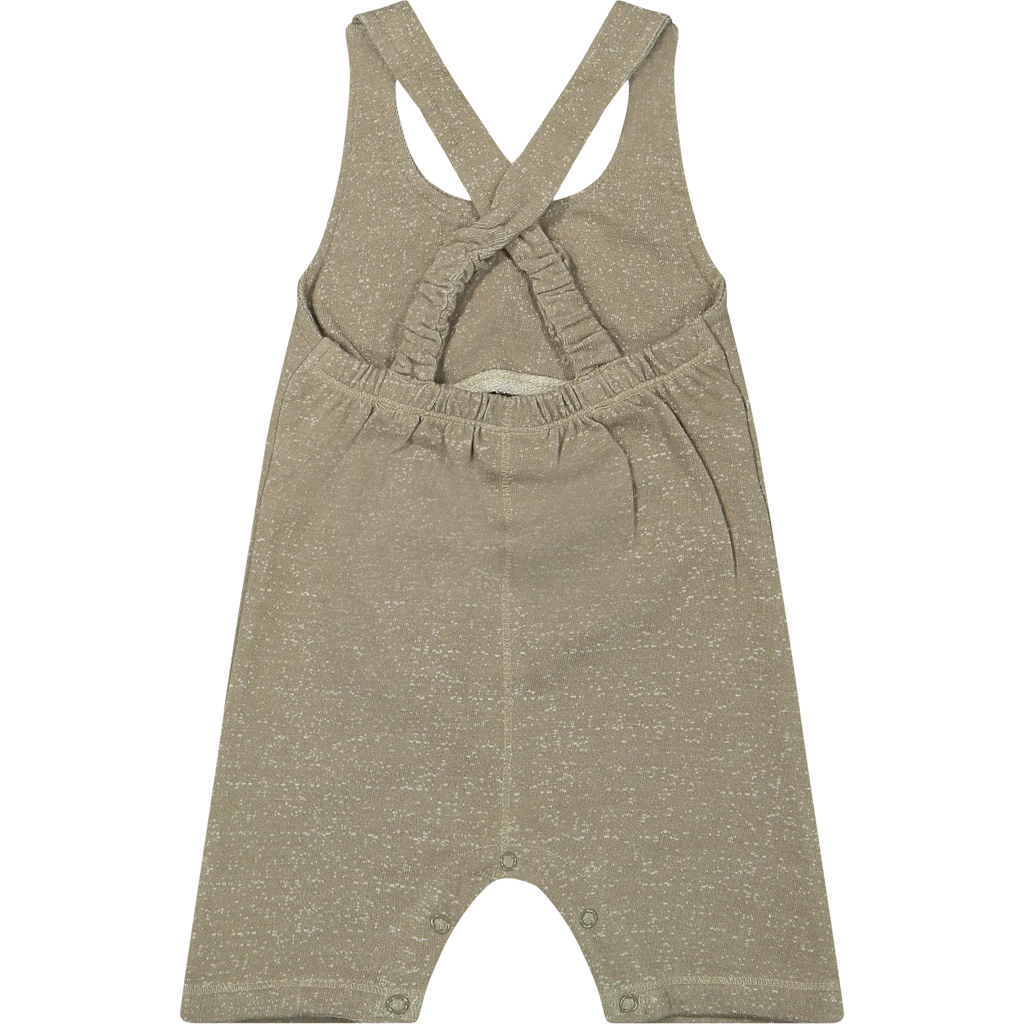 Riffle Amsterdam - Organic French Knit Overall - Sandrift-Footies + Rompers (Fashion)-1-2M-Posh Baby