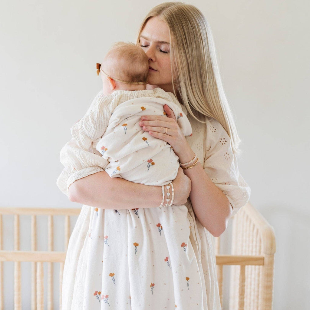 Saranoni - Minky Stretch Luxe Swaddle Blanket-Swaddle Blankets-Mushroom-Posh Baby