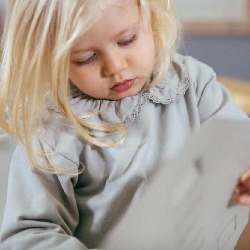 Snug - Organic Brushed Cotton Ruffle Sweatshirt - Blush-Long Sleeves-3-6M (3M)-Posh Baby