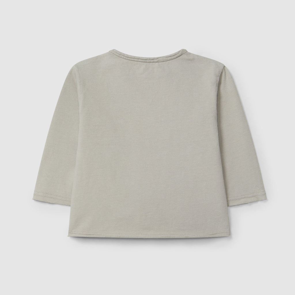 Snug - Organic Cotton Long Sleeve Tee - Grey-Long Sleeves-3-6M (3M)-Posh Baby