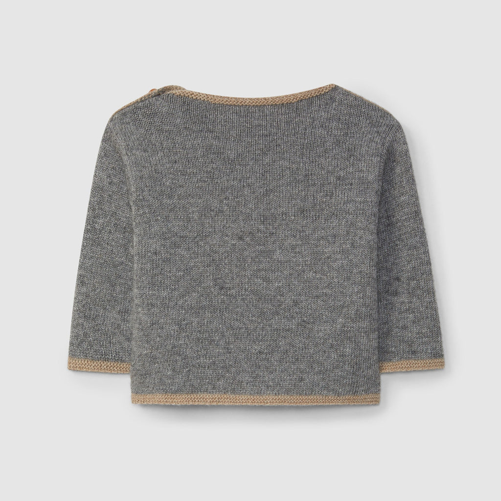 Snug - Organic Cotton, Wool + Cashmere Cat Sweater-Long Sleeves-3-6M (3M)-Posh Baby
