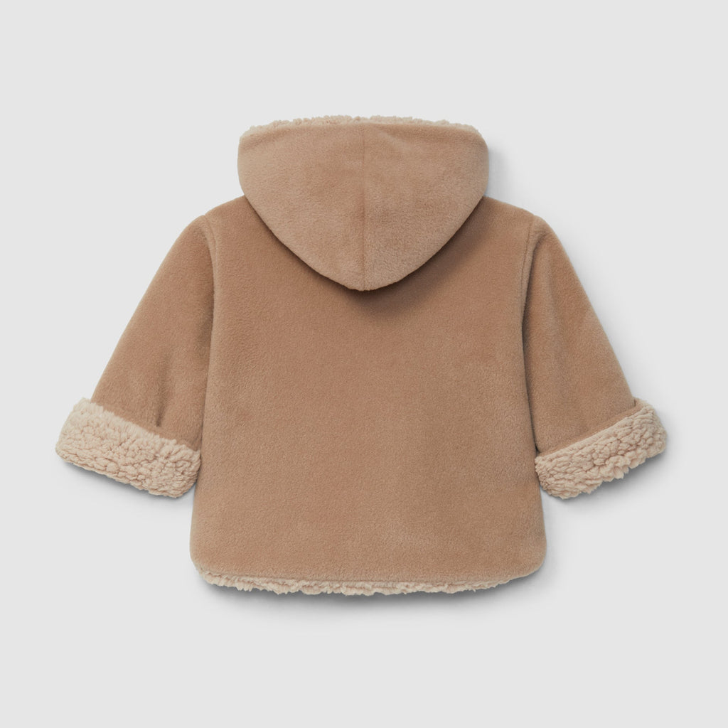 Snug - Organic Fleece Hooded Coat - Mocha-Coats + Outerwear-3-6M (3M)-Posh Baby