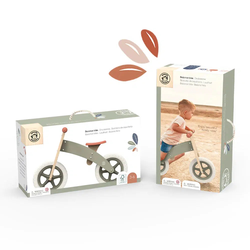 Speedy Monkey - Wooden Balance Bike-Ride-On Toys-Posh Baby