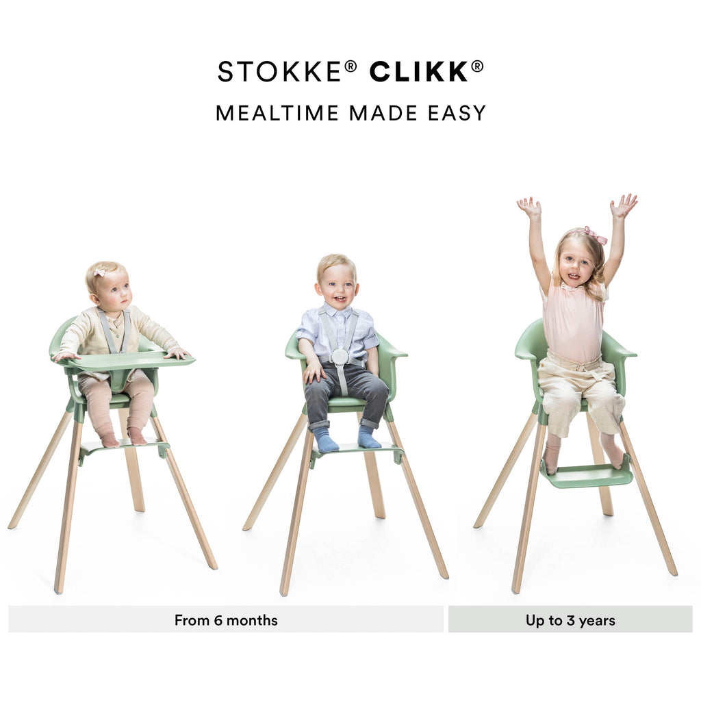 Stokke - Clikk High Chair - White (Store Pick-Up Only)-Stokke Clikk-Posh Baby