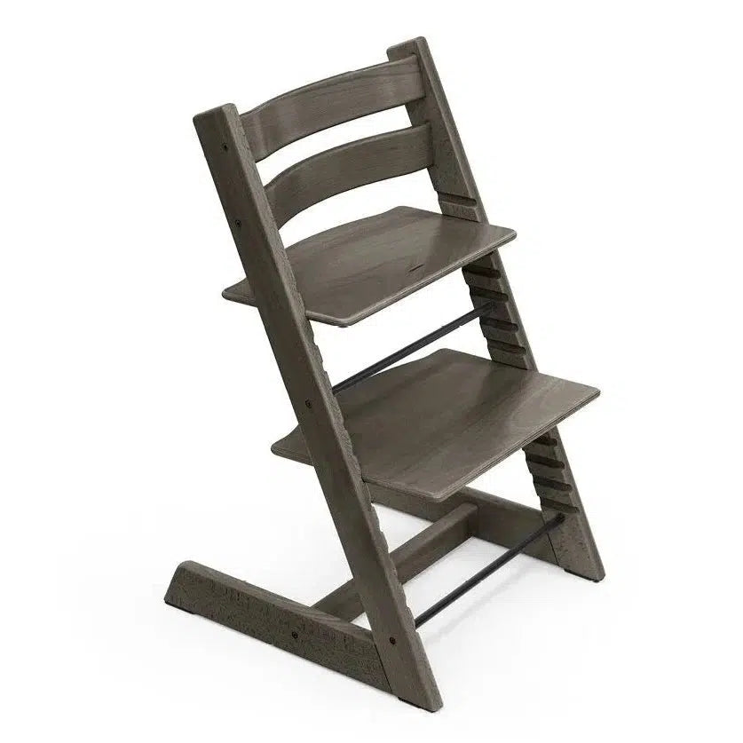 Stokke - Tripp Trapp Chair + Baby Set Bundle - Hazy Grey-Tripp Trapp High Chair Bundles-Posh Baby