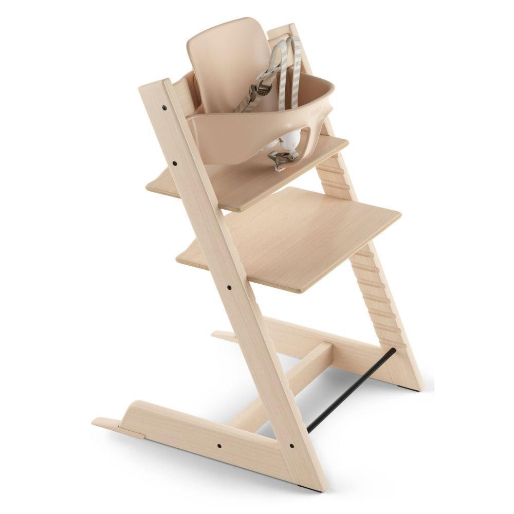 Stokke - Tripp Trapp Chair + Baby Set Bundle - Natural-Tripp Trapp High Chair Bundles-Posh Baby