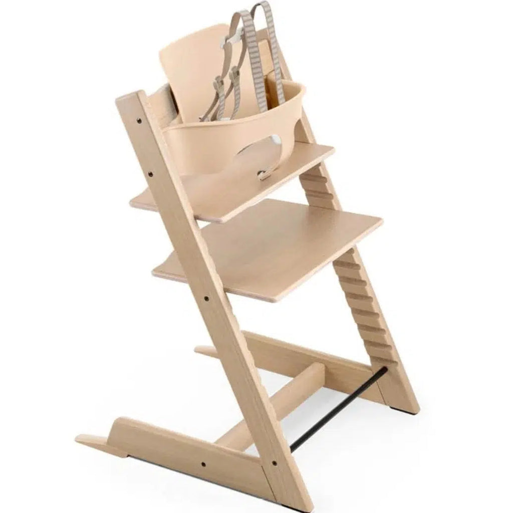 Stokke - Tripp Trapp Chair + Baby Set Bundle - Oak Natural-Tripp Trapp High Chair Bundles-Posh Baby
