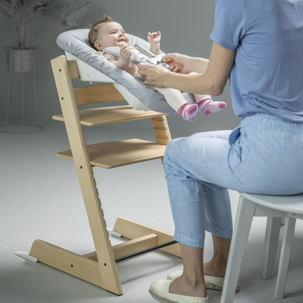 Stokke - Tripp Trapp Chair + Newborn Set Bundle - Natural-Tripp Trapp Newborn Bundles-Posh Baby