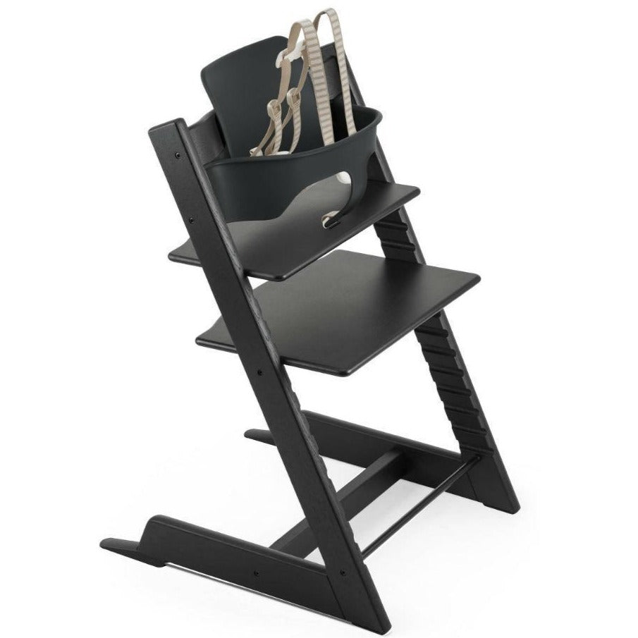 Stokke - Tripp Trapp Chair - Oak Black-Tripp Trapp Chairs-Posh Baby