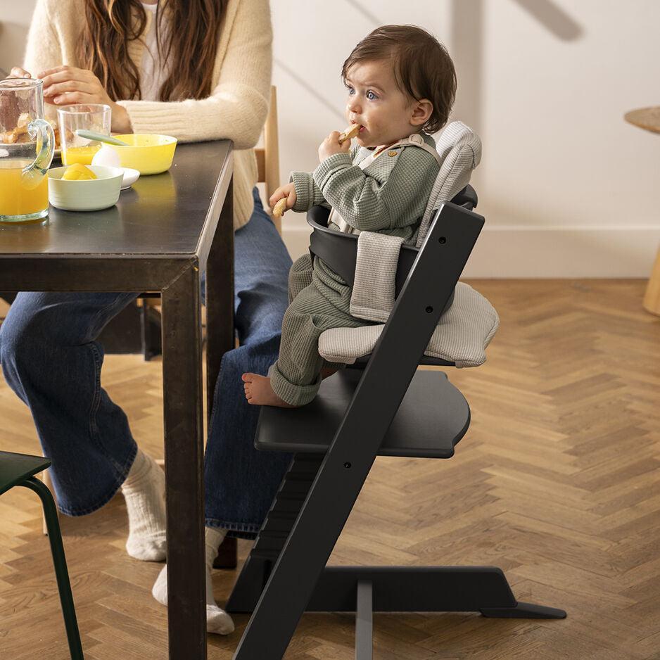 Stokke - Tripp Trapp High Chair² Complete + Newborn Set - Black-Tripp Trapp High Chair Bundles-Posh Baby