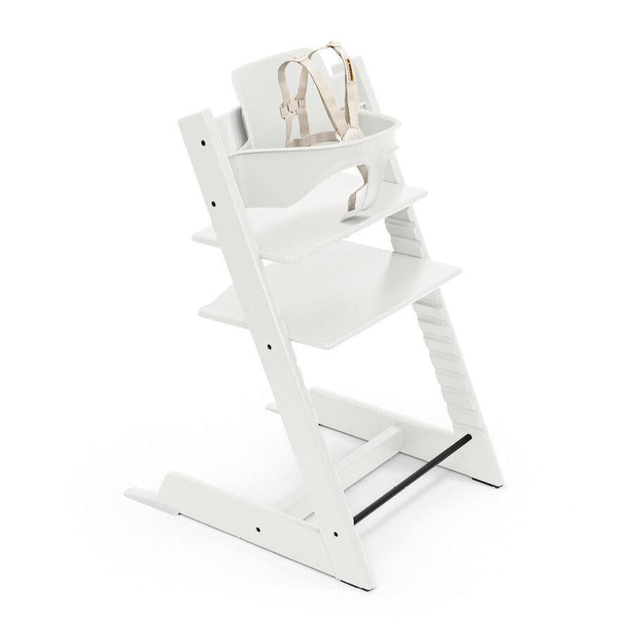 Stokke - Tripp Trapp High Chair² Complete + Newborn Set - White-Tripp Trapp High Chair Bundles-Posh Baby