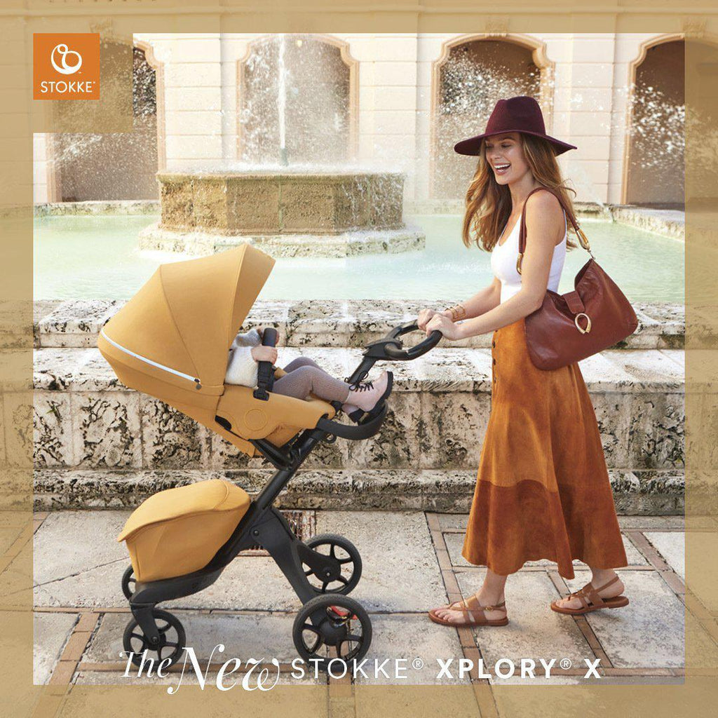 Stokke - Xplory X Stroller - Golden Yellow-Full Size Strollers-Posh Baby