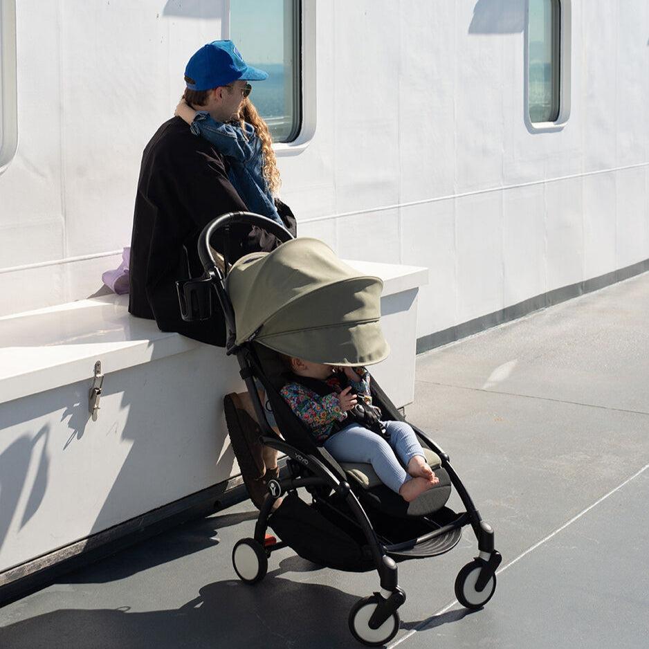 Stokke - YOYO 3 Stroller Newborn + Toddler Bundle - Black Frame + Olive-Lightweight + Travel Strollers-Posh Baby