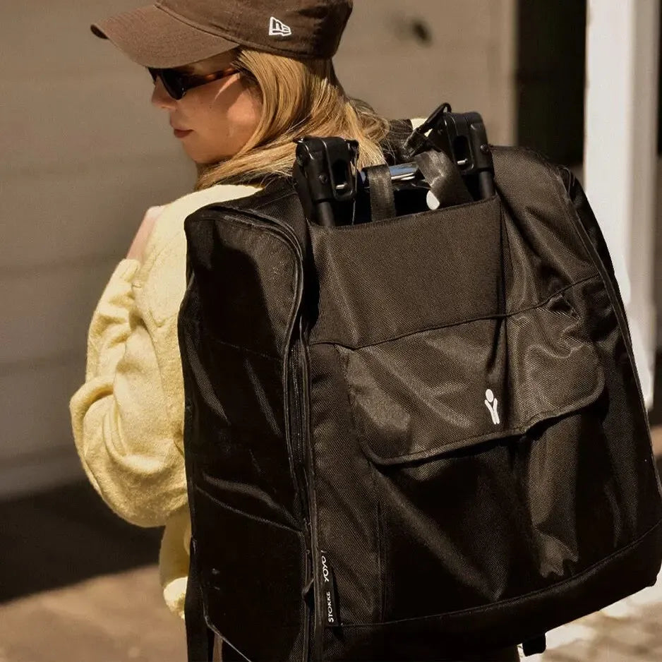 Stokke - YOYO Travel Bag Backpack - Black-Stroller Accessories-Posh Baby