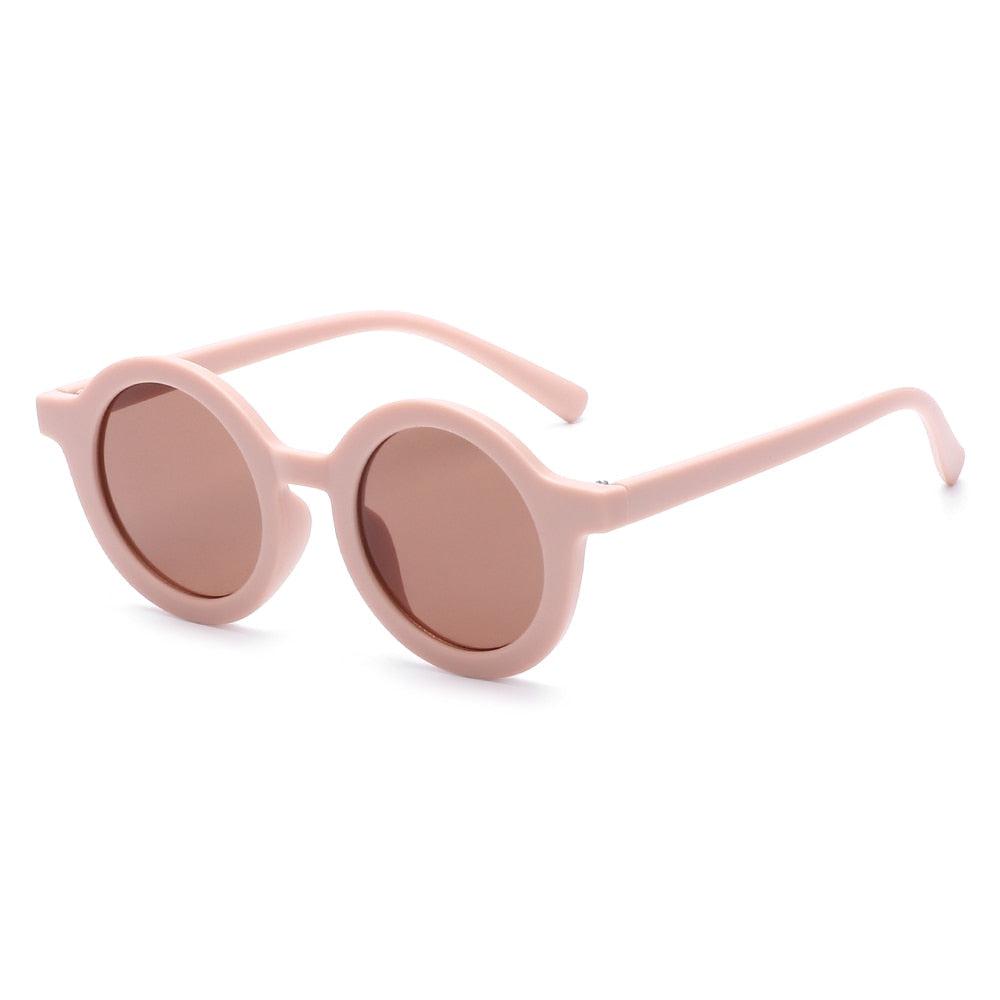Sugar + Maple - Vintage Round Matte Sunglasses-Sunglasses-Petal-Posh Baby