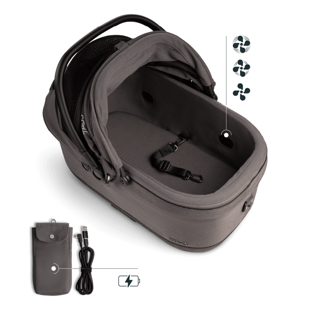 Tavo Pets by Nuna - Maeve™ iso Wind Pet Car Seat + Roscoe™ Trek Stroller Bundle-Tavo Pets-iso5X (up to 30lb)-Merle-Posh Baby