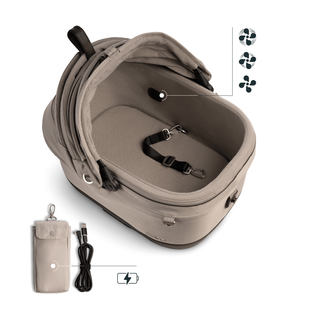 Tavo Pets by Nuna - Maeve™ iso Wind Pet Car Seat + Roscoe™ Trek Stroller Bundle-Tavo Pets-iso5X (up to 30lb)-Merle-Posh Baby